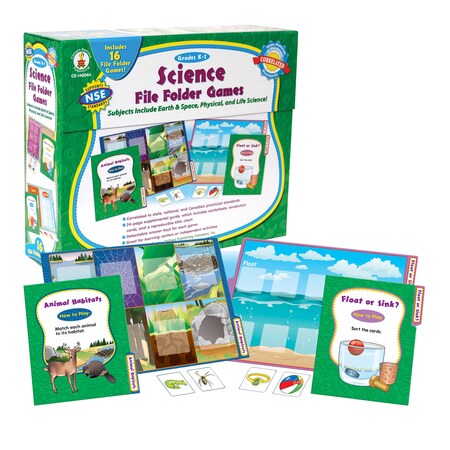Carson Dellosa Science File Folder Games File Folder Game, Grades K-1 140044